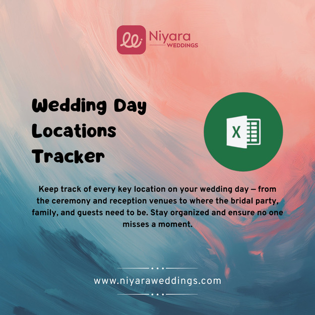 Wedding Day Locations Tracker