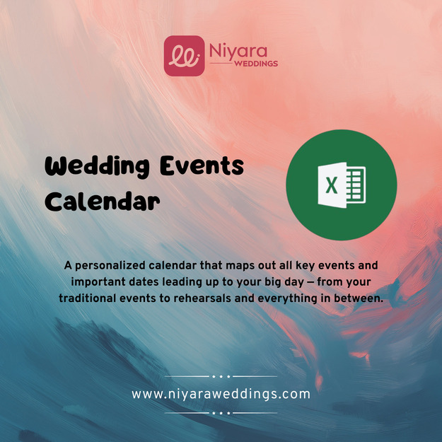 Wedding Events Calendar